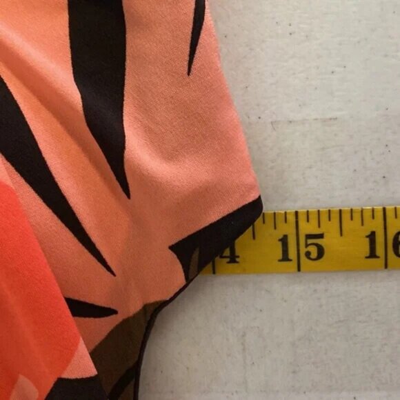 Bisou Bisou Dress Tropical Leaf Print Sleeveless Knee Length Size 10 - Picture 7 of 7